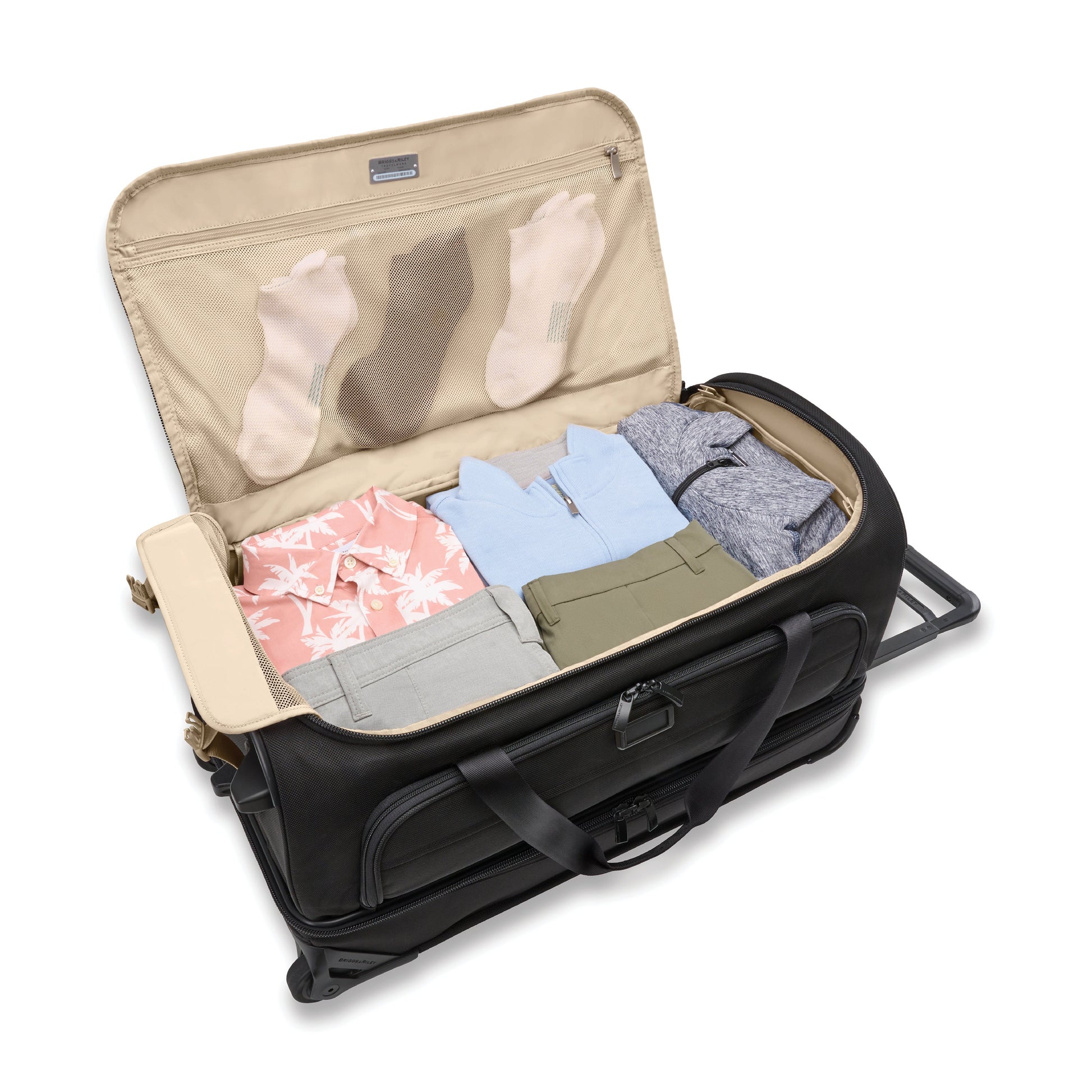 Briggs & Riley Wheeled Duffle Black Briggs & Riley Baseline Medium Two-Wheel Duffle