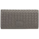 Mancini BASKET WEAVE RFID Secure Trifold Wallet - Grey