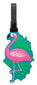 Austin House Luggage Tag - Pink Flamingo