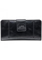 Mancini CASABLANCA Ladies' RFID Secure Clutch Wallet - Black