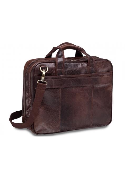 Mancini ARIZONA Double Compartment Briefcase for 15.6 Inch Laptop / Tablet