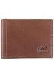 Mancini BELLAGIO Deluxe RFID Slim Bill Clip - Brown