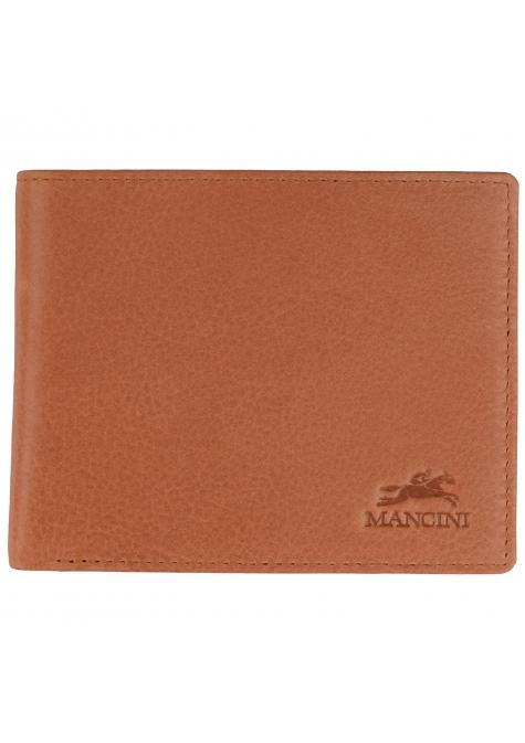 Mancini BELLAGIO RFID Billfold With Coin Pocket - Cognac