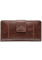 Mancini CASABLANCA Ladies' RFID Secure Clutch Wallet - Brown