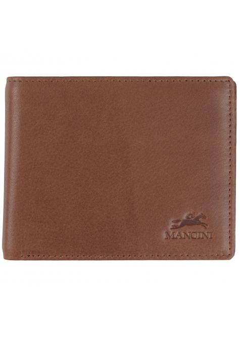 Mancini BELLAGIO Center Wing RFID Billfold - Brown