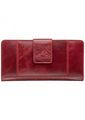 Mancini CASABLANCA Ladies' RFID Secure Clutch Wallet - Red