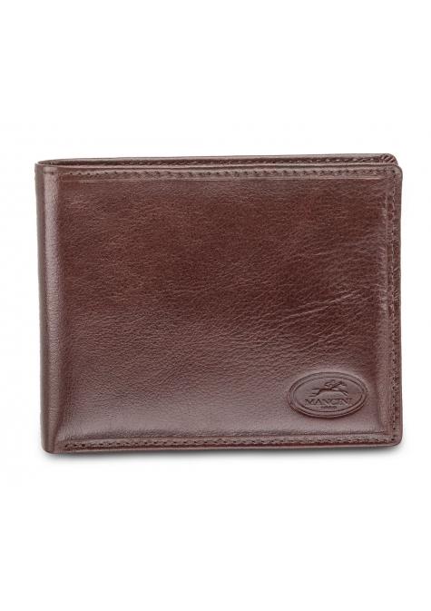 Mancini EQUESTRIAN-2 Men`s RFID Secure Billfold with Removable Passcase - Brown