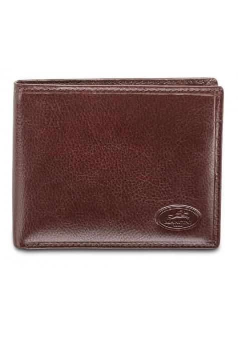 Mancini EQUESTRIAN-2 Men`s RFID Secure Wallet with Removable Passcase and Coin Pocket - Brown