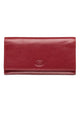 Mancini EQUESTRIAN-2 Ladies' RFID Secure Trifold Checkbook Wallet - Red