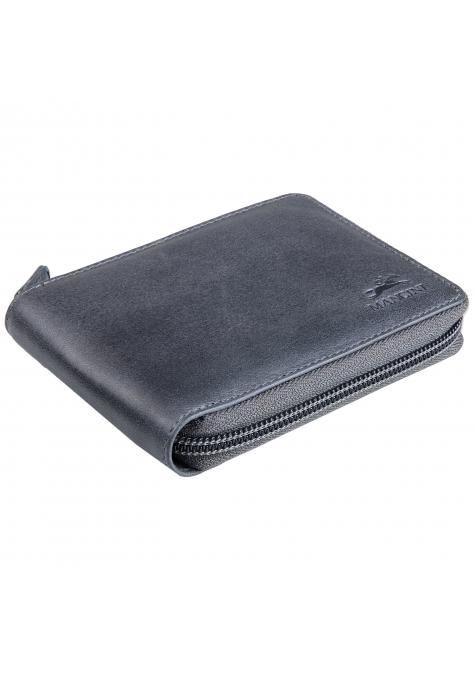Mancini BELLAGIO Zippered RFID Billfold With Removable Passcase