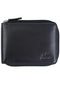 Mancini BELLAGIO Zippered RFID Billfold With Removable Passcase - Black