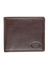 Mancini EQUESTRIAN-2 Men’s RFID Secure Center Wing Wallet with Coin Pocket - Brown