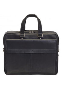 Mancini COLOMBIAN Collection Double Compartment Briefcase for Laptop and Tablet