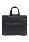 Mancini COLOMBIAN Collection Double Compartment Briefcase for Laptop and Tablet - Black