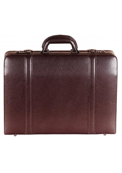 Mancini BUSINESS Collection Expandable Attaché Case - Burgundy