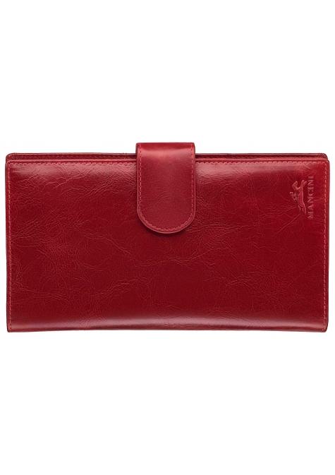 Mancini CASABLANCA RFID Secure Classic Passport / Travel Organizer - Red