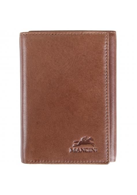 Mancini BELLAGIO Trifold RFID Wallet - Brown