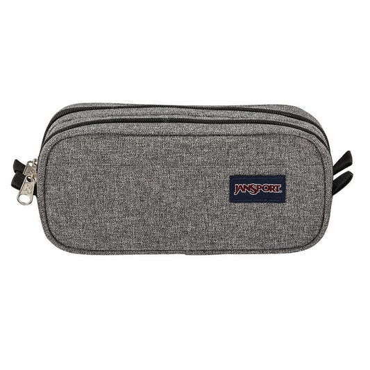 Jansport Pencil Case Grey Letterman JanSport Large Accessory Pouch - Grey Letterman