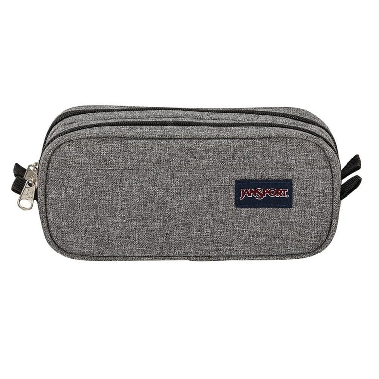 Jansport Pencil Case Grey Letterman JanSport Large Accessory Pouch - Grey Letterman