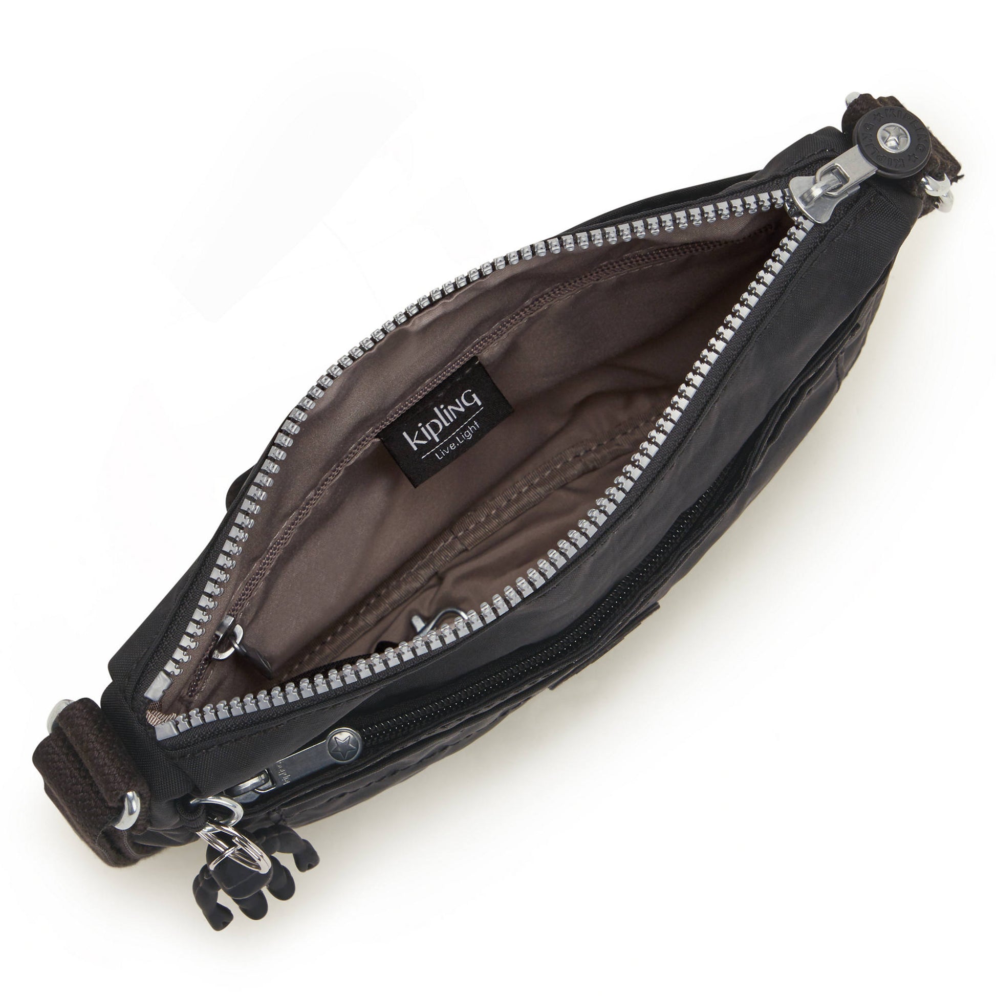 Kipling Cross-Body Bag Black Noir Kipling Sebastian Crossbody Bag - Black Noir