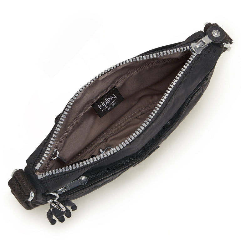 Kipling Cross-Body Bag Black Noir Kipling Sebastian Crossbody Bag - Black Noir