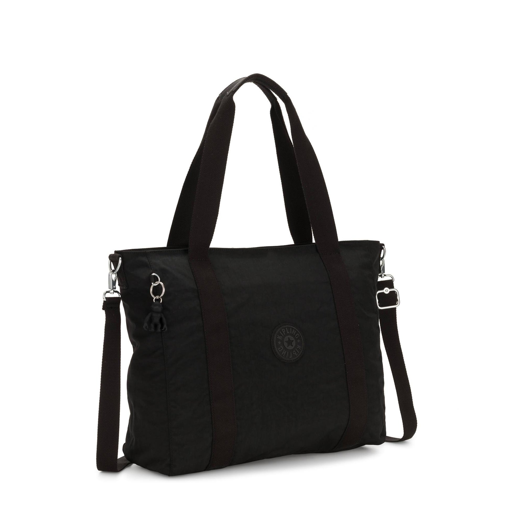Kipling Tote Bag Black Noir Kipling Asseni Tote Bag - Black Noir