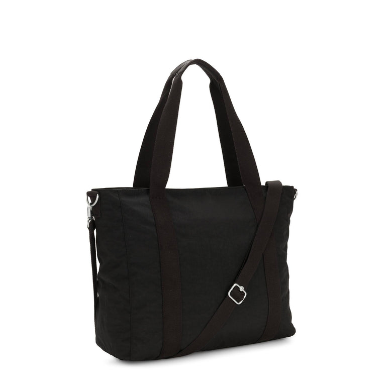 Kipling Tote Bag Black Noir Kipling Asseni Tote Bag - Black Noir