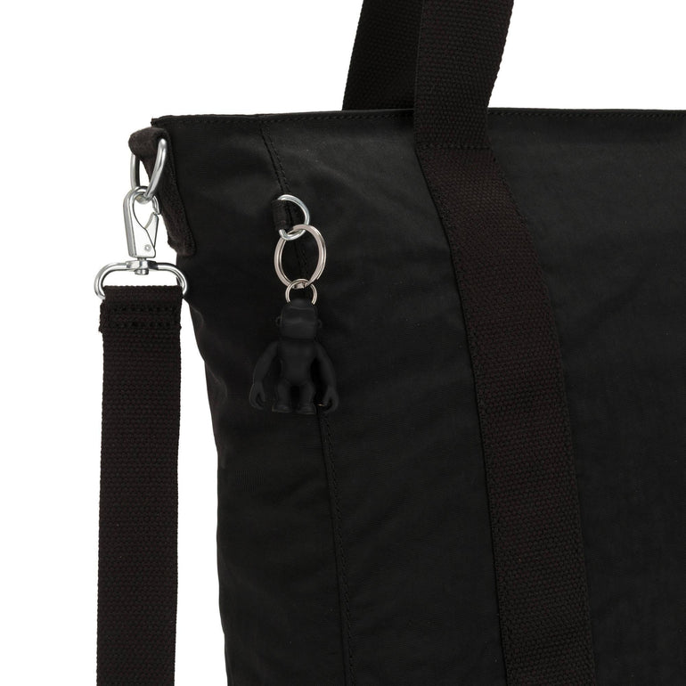 Kipling Tote Bag Black Noir Kipling Asseni Tote Bag - Black Noir