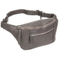 Mancini Pebbled Waist Bag - Grey
