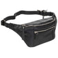 Mancini Pebbled Waist Bag - Black
