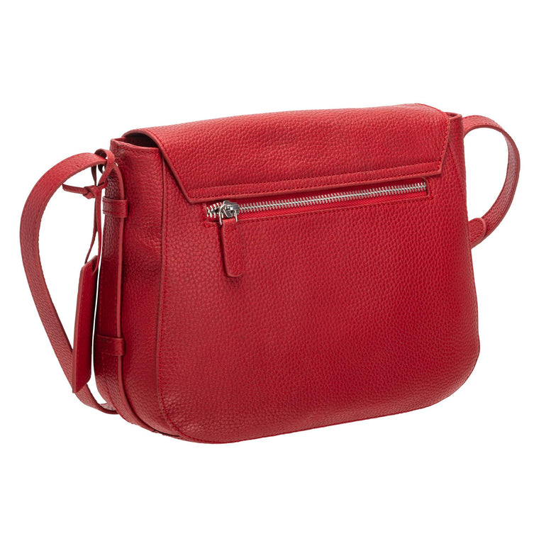 Mancini Handbags Mancini Pebbled Amy Leather Crossbody bag