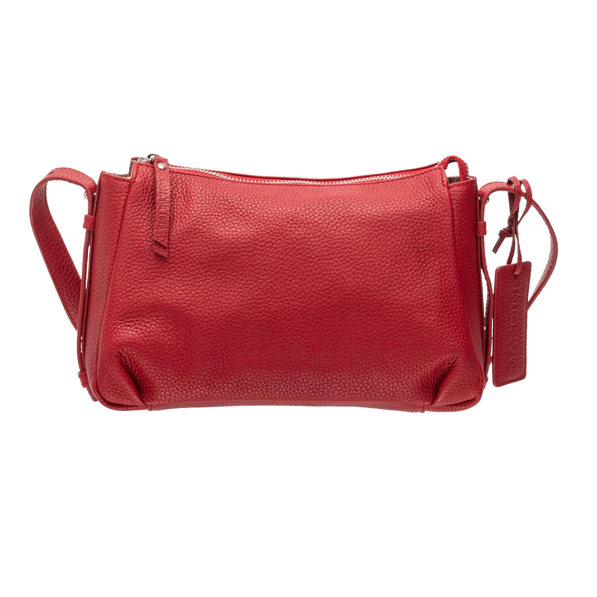 Mancini Handbags Mancini Pebbled Charlize Leather Crossbody Bag