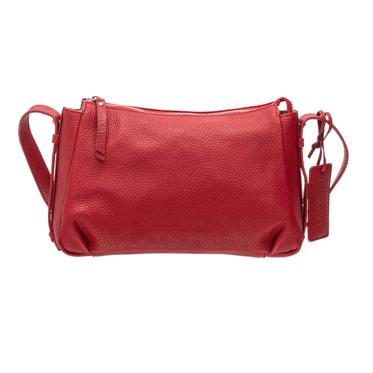 Mancini Handbags Mancini Pebbled Charlize Leather Crossbody Bag