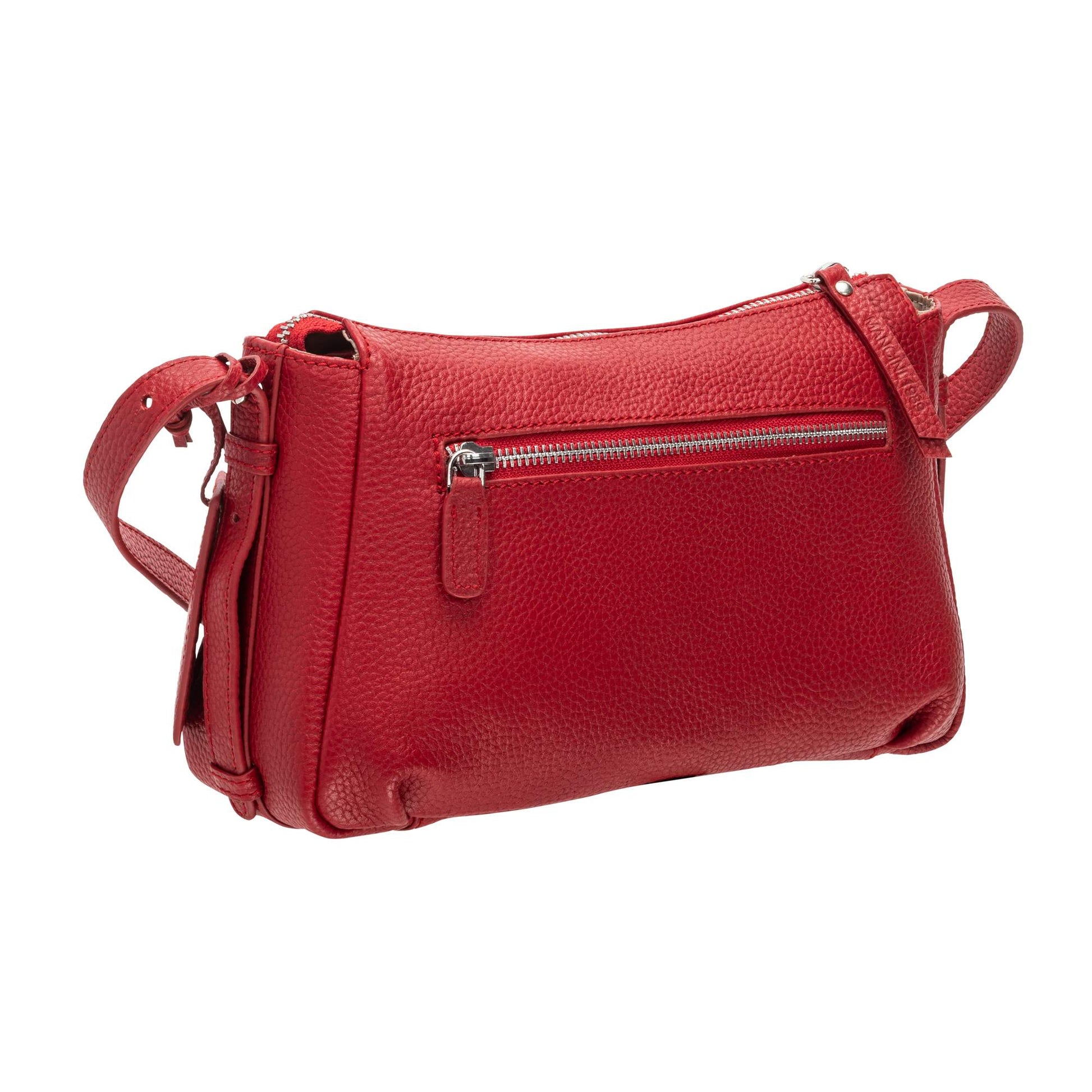 Mancini Handbags Mancini Pebbled Charlize Leather Crossbody Bag