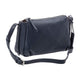 Mancini Handbags Navy Mancini Pebbled Charlize Leather Crossbody Bag