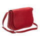 Mancini Handbags Red Mancini Pebbled Amy Leather Crossbody bag