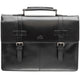 Mancini Laptop Briefcase Black Mancini BUFFALO Double Compartment Briefcase for 15.6” Laptop / Tablet