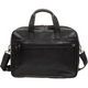 Mancini Laptop Briefcase Black Mancini BUFFALO Double Compartment Briefcase for Laptop and Tablet