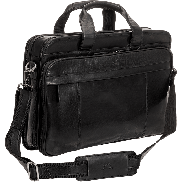Mancini Laptop Briefcase Mancini BUFFALO Double Compartment Top Zipper 15.6” Laptop / Tablet Briefcase