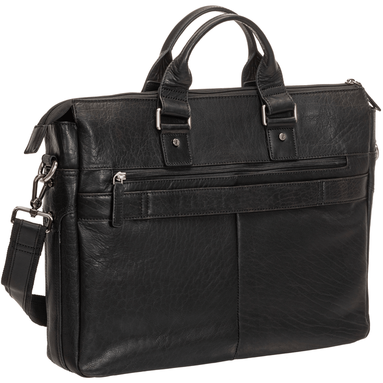 Mancini Laptop Briefcase Mancini BUFFALO Single Compartment Briefcase with RFID Secure Pocket for 15.6” Laptop / Tablet
