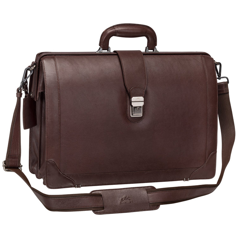 Mancini Laptop Briefcase Mancini MILAN Luxurious Litigator Briefcase Pocket for 17.3” Laptop