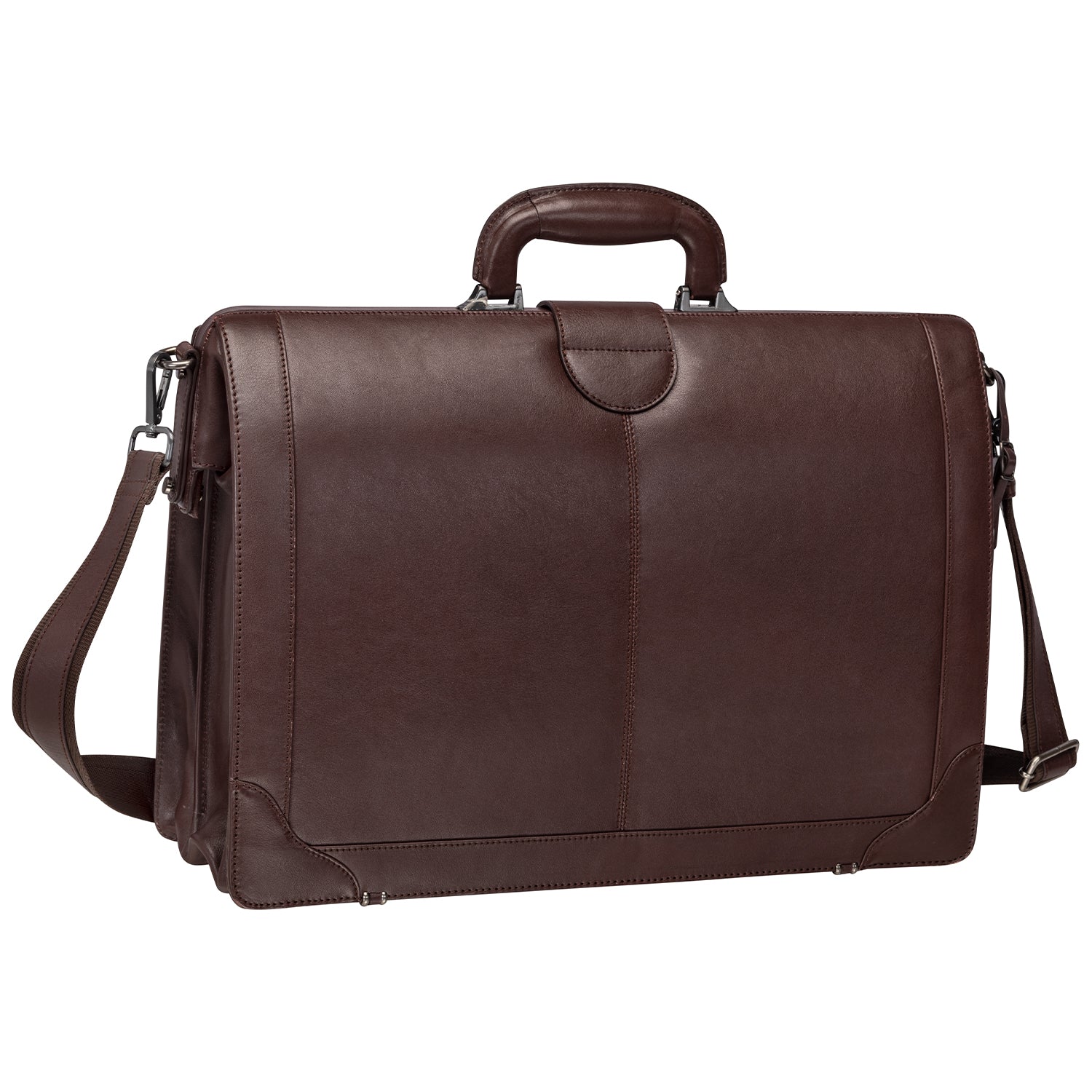 Mancini Laptop Briefcase Mancini MILAN Luxurious Litigator Briefcase Pocket for 17.3” Laptop