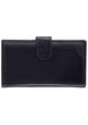 Mancini Passport Case Black Mancini CASABLANCA RFID Secure Classic Passport / Travel Organizer