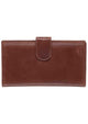Mancini Passport Case Brown Mancini CASABLANCA RFID Secure Classic Passport / Travel Organizer