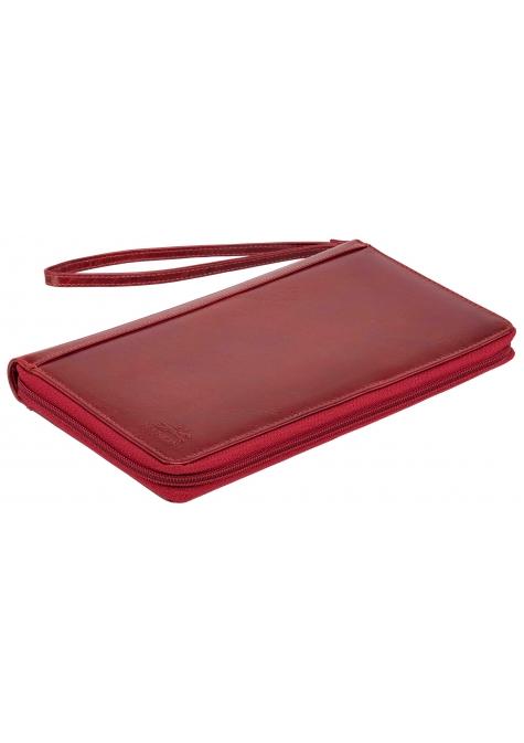 Mancini Passport Case Mancini CASABLANCA RFID Secure Deluxe Passport / Travel Organizer