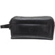 Mancini Toiletry kit Black Mancini BUFFALO Double Compartment Top Zipper Toiletry Kit