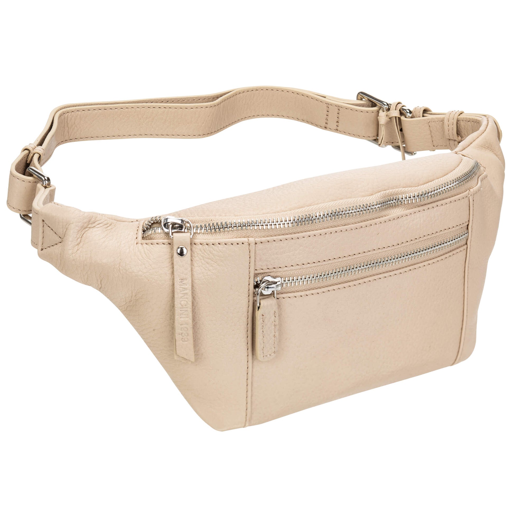 Mancini Waist pouch Bone Mancini Pebbled Waist Bag