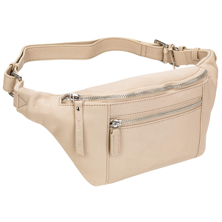 Mancini Waist pouch Bone Mancini Pebbled Waist Bag
