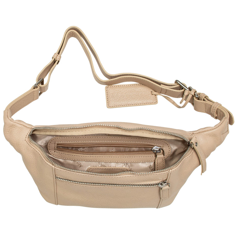 Mancini Waist pouch Mancini Pebbled Waist Bag