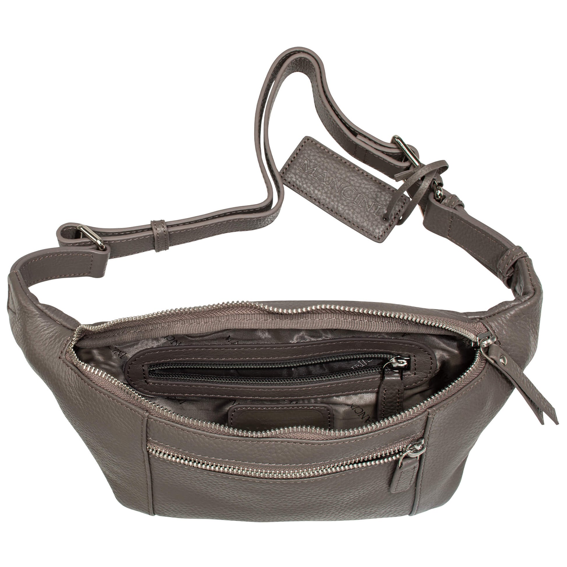 Mancini Waist pouch Mancini Pebbled Waist Bag